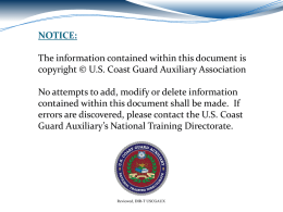 AUXWEA Chapter 1 - U.S. Coast Guard Auxiliary