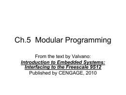 Ch.5 Modular Programming