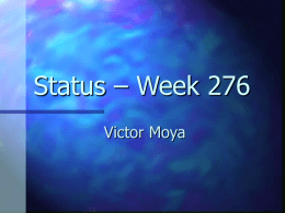 Status – Week 283