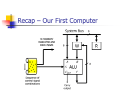 Recap – Our First Computer