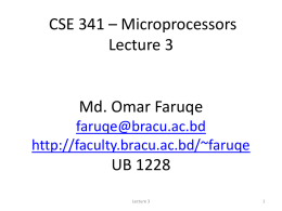 Lecture 3 - BRAC University