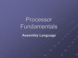 Assembly Language Presentation