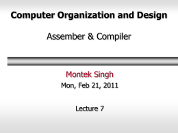 Assembler and Compiler