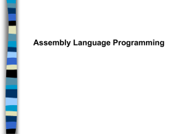 Assembly Programming