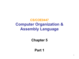 Lecture Slides for Chapter 5 Part 1