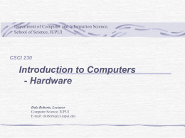 Hardware - Department of Computer and Information Science