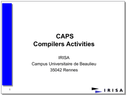Compiler Activities