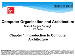 Introduction to Computer Architecture - CSE @ IITD
