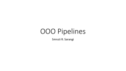 OOO Pipelines - CSE@IIT Delhi