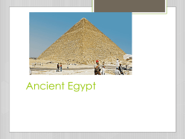 Ancient Egypt - Northwest ISD Moodle