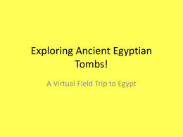 Egypt Virtual Field Trip