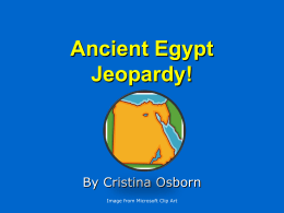 Ancient Egypt Jeopardy