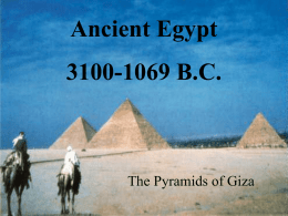 The Unification of ancient Egypt