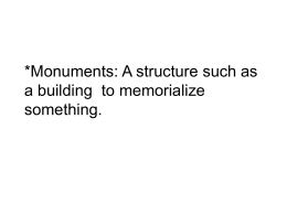 Monuments, Temples, and Pyramids