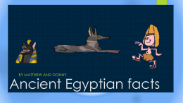Ancient Egyptian facts