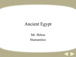 Egypt Notes