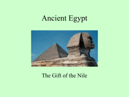 Ancient Egypt - Adams State University