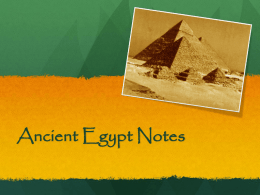 Guided notes for Egypt