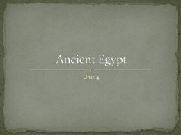 Ancient Egypt - Lyndhurst Schools