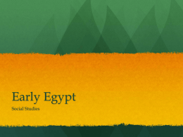 Early Egypy Lesson 1x