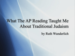 What The AP Reading Taught Me About Traditional Judaism