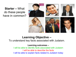 Learning Objective – To understand key facts associated with