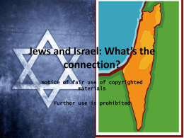 TheJewishConnectionwithIsrael