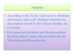 Judaism and Christianity notes for wiki