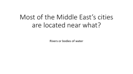 Middle East Exam Study Guidex