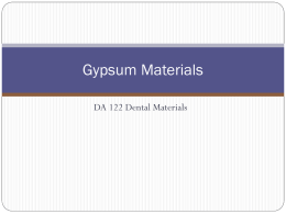 Gypsum Materials - mPortfolios.net