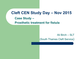 Cleft CEN Study Day – Nov 2015