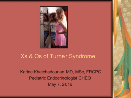 Xs and Os of Turner Syndrome