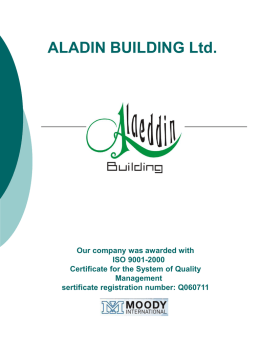 ALADIN BUILDING Ltd.
