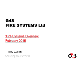 Fire Systems 2015 - Association of Irish Risk Management AIRM
