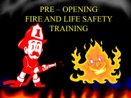 Fire Safety & Evacuation Planning
