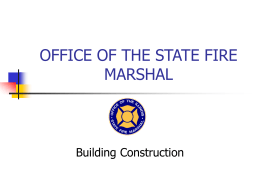 office of the state fire marshal