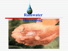 Why harvest rainwater?