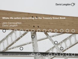 Whole life carbon accounting for the Treasury Green Book