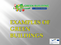 PPT - GREEN BUILDING – Comenius Project