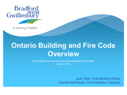 Ontario Building and Fire Code Overview