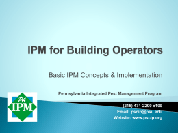 IPM for Building Operators