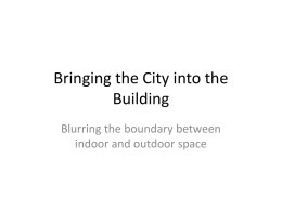 Bringing the City to the People