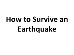 How to Survive an Earthquake - New Capitol Estates News Cap