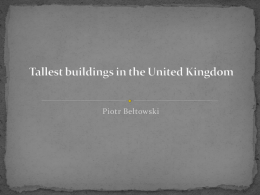 Tallest buildings in the United Kingdom