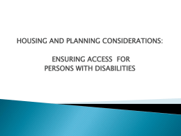 Ministry of Housing`s Presentations