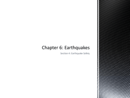 Chapter 6: Earthquakes