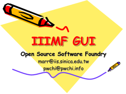 IIIMF GUI - OpenFoundry