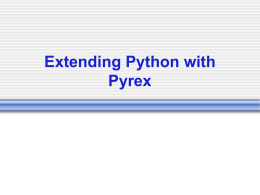 ExtendingPythonWithPyrex