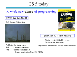 CS 5 Lecture 18 - HMC Computer Science