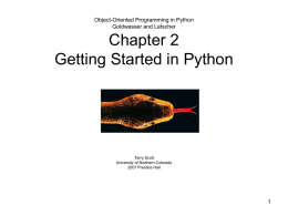 PPT Chapter 2 - University of Northern Colorado